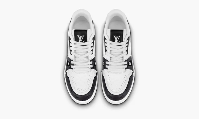Кроссовки Louis Vuitton Lv Trainer «Black White» черный