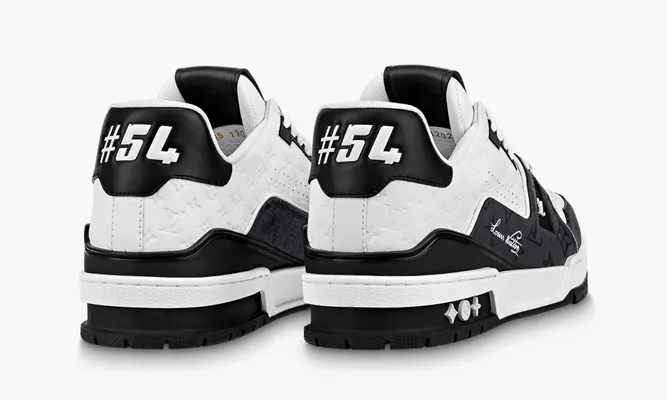 Кроссовки Louis Vuitton Lv Trainer «Black White» черный