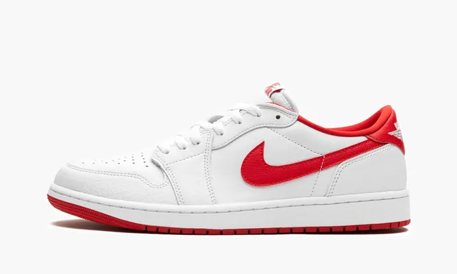 Кроссовки Air Jordan 1 Low OG «University Red» белый