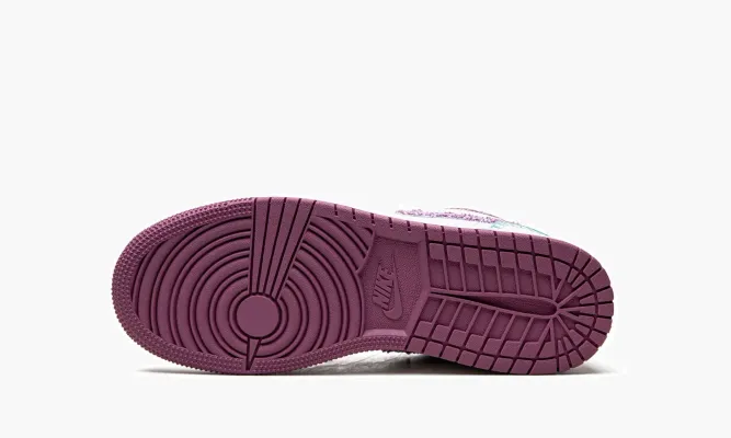 Кроссовки Air Jordan 1 Low «White Light Bordeuax» белый