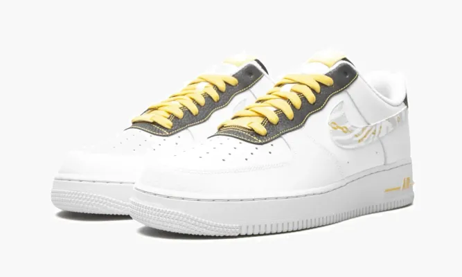 Кроссовки Air Force 1 Low «Gold Link Zebra» белый