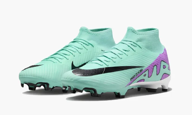 Для футбола Nike Mercurial Superfly 9 Fg / Mg «Turquoise Fuchsia» зеленый