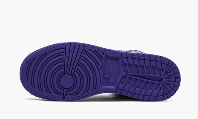 Кроссовки Air Jordan 1 Mid SE GS «Tiger Stripe» черный