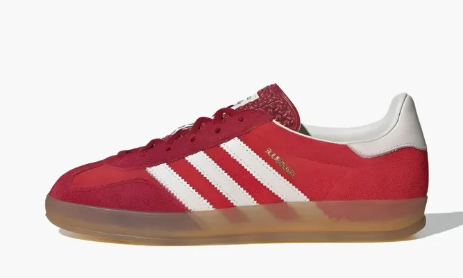 Кроссовки Adidas Gazelle Indoor «Active Maroon» красный