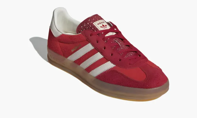 Кроссовки Adidas Gazelle Indoor «Active Maroon» красный