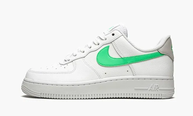 Кроссовки Air Force 1 LO '07 MNS WMNS «White / Green Glow» белый