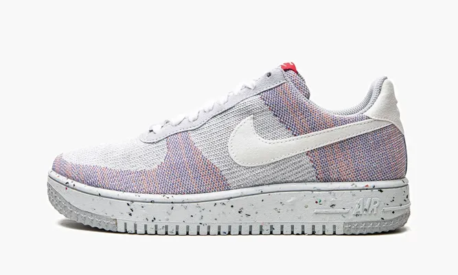 Кроссовки Air Force 1 Low «Crater Flyknit Wolf Grey» серый