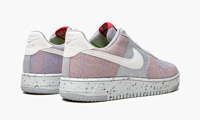 Кроссовки Air Force 1 Low «Crater Flyknit Wolf Grey» серый