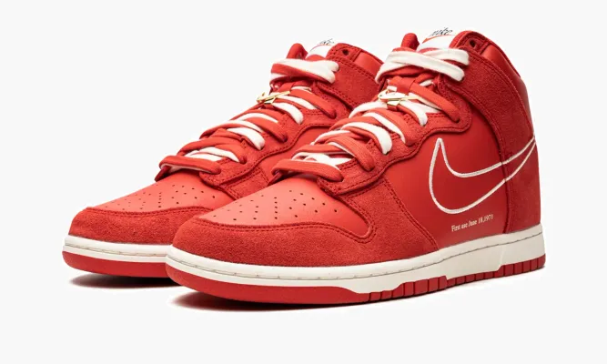 Кроссовки Nike Dunk HI SE «First Use» красный