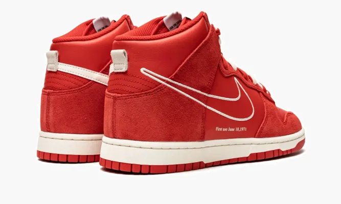 Кроссовки Nike Dunk HI SE «First Use» красный