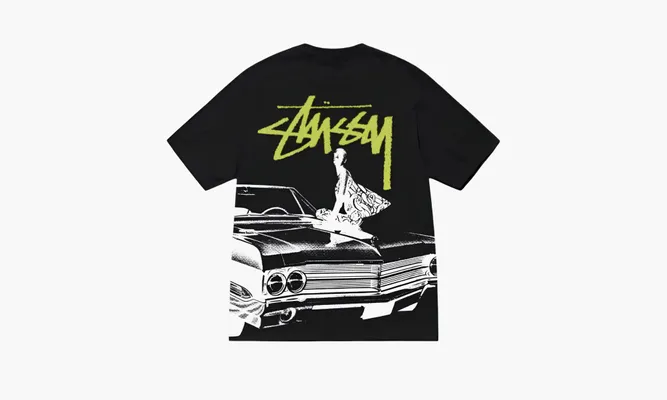 Одежда Stussy Ss24 T-shirt «Yellow Black» черный