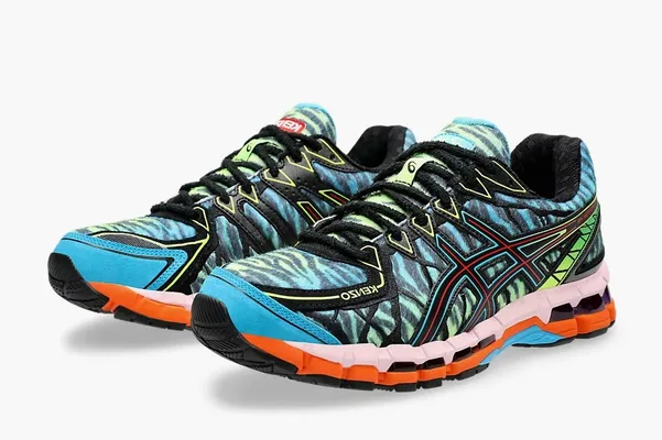 Кроссовки Kenzo x Gel Kayano 20 «Cyan Zebra» разноцветный