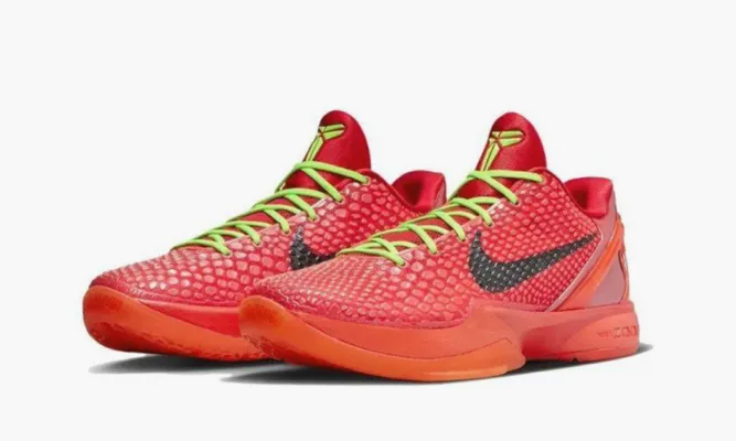 Для баскетбола Nike Kobe 6 Protro Reverse Grinch красный