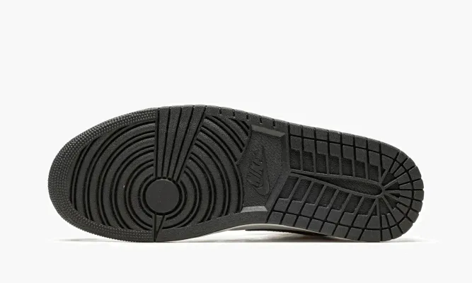 Кроссовки Air Jordan 1 Mid SE «Orange Wear Away» черный