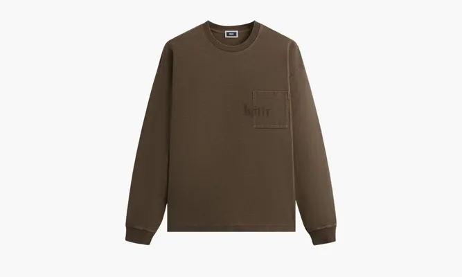 Одежда KITH Long-sleeve Quinn Tee «Marl» коричневый