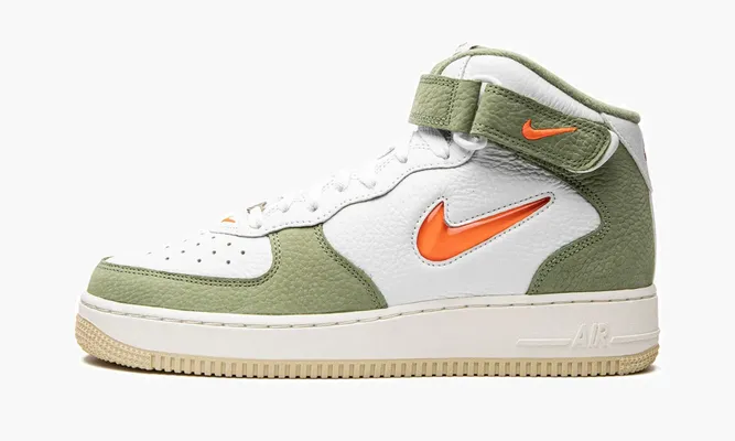 Кроссовки Air Force 1 Mid QS «Jewel Oil Green» белый
