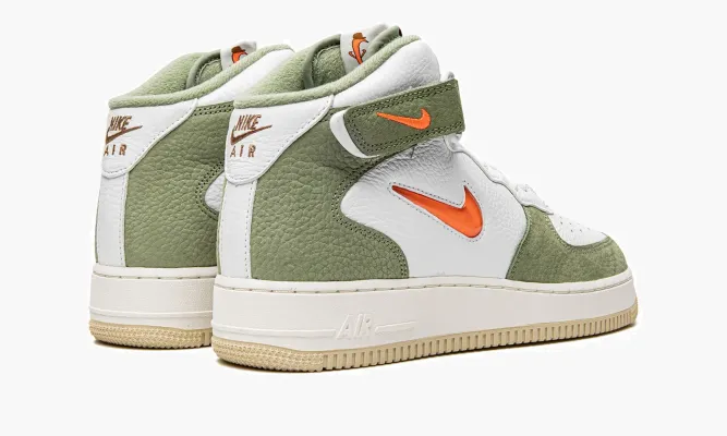 Кроссовки Air Force 1 Mid QS «Jewel Oil Green» белый