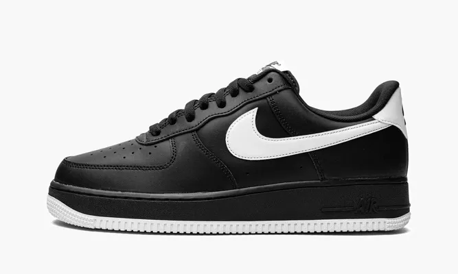 Кроссовки Air Force 1 '07 «Black / White» черный