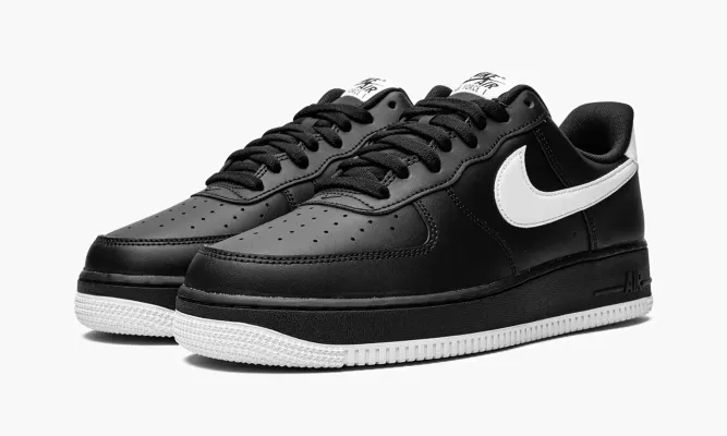 Кроссовки Air Force 1 '07 «Black / White» черный