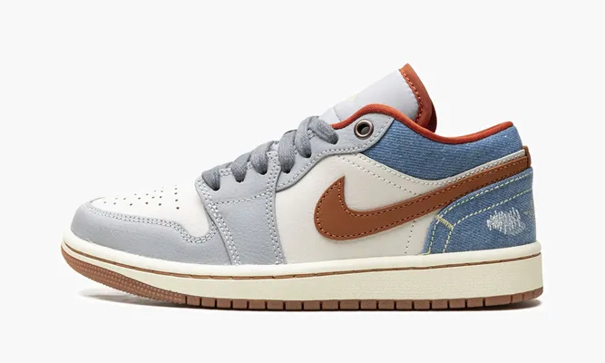 Кроссовки Air Jordan 1 Low WMNS «Phantom Denim» белый