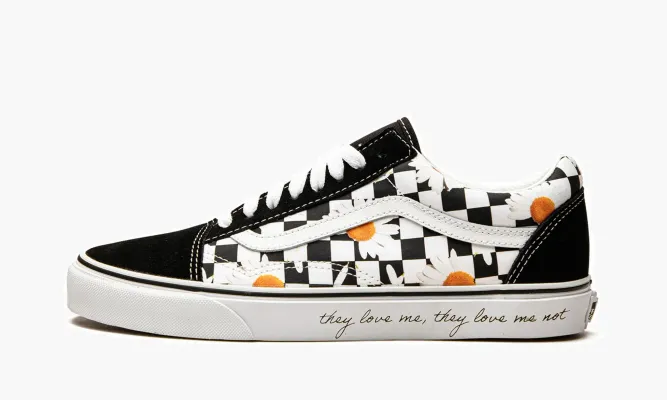 Кроссовки Vans Old Skool «Love Me Love Me Not» черный,белый