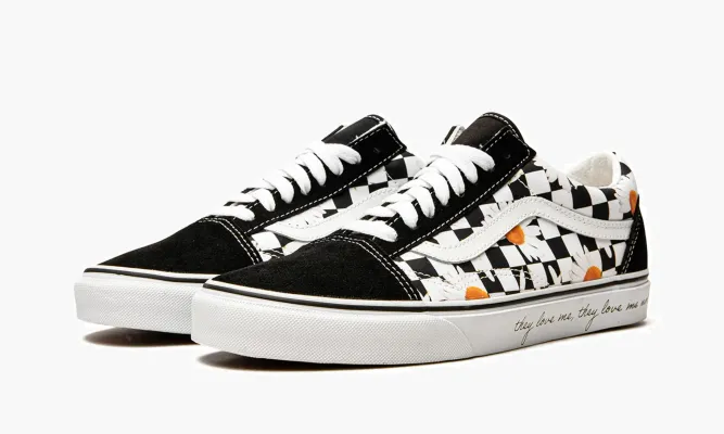 Кроссовки Vans Old Skool «Love Me Love Me Not» черный,белый