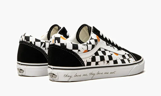 Кроссовки Vans Old Skool «Love Me Love Me Not» черный,белый