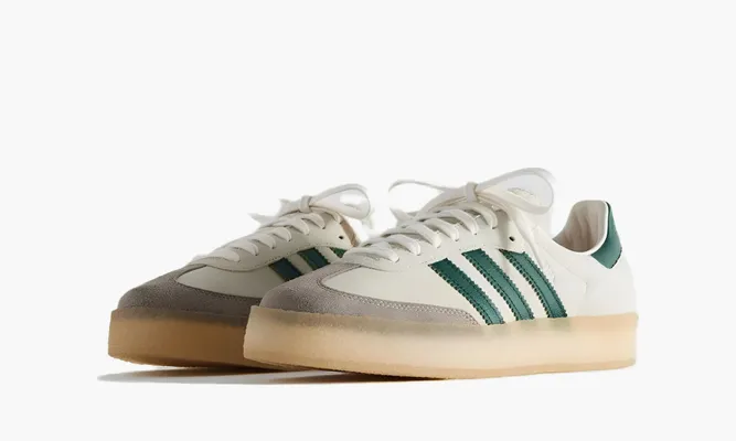 Кроссовки Adidas Clarks 8th Street Samba «Ronnie Fieg Chalk White Green» зеленый