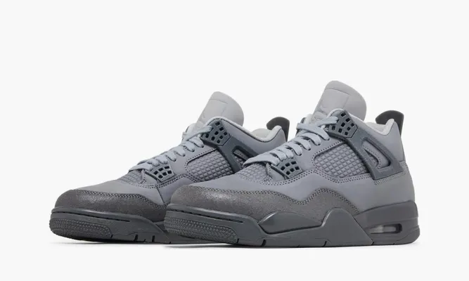 Кроссовки  Air Jordan 4 Retro SE «Paris» серый