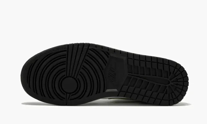 Кроссовки Air Jordan 1 Mid SE «Black Gold Patent Leather» белый