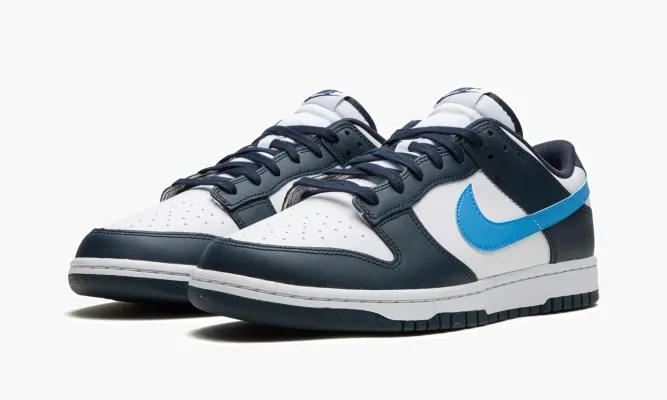 Кроссовки Nike Dunk Low «Midnight Navy / University Blue» белый