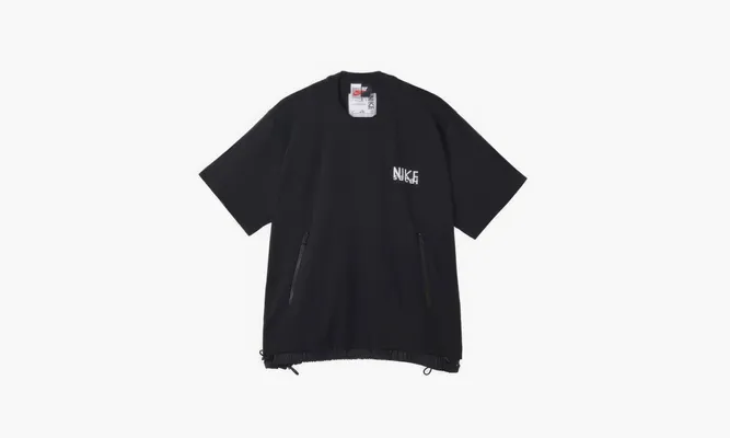 Одежда Nike X Sacai T-shirt Logo «Black» черный