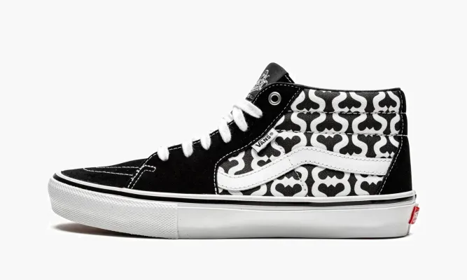Кроссовки Vans Skate Grosso Mid «Supreme - Monogram S - Black» черный