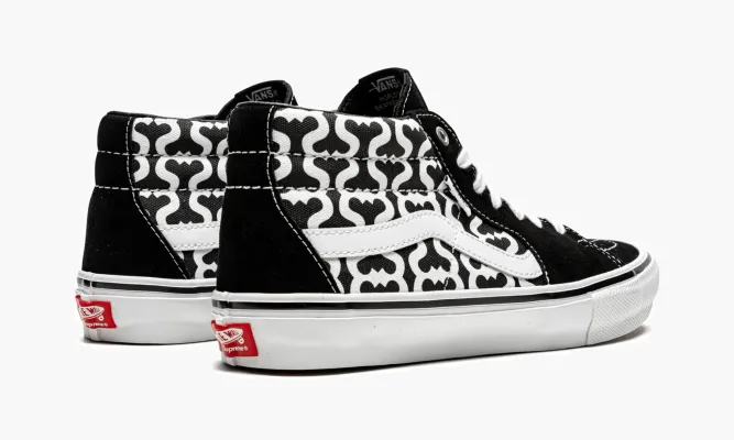 Кроссовки Vans Skate Grosso Mid «Supreme - Monogram S - Black» черный