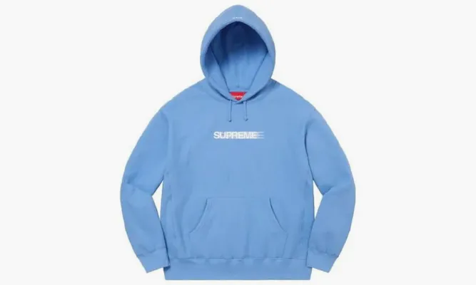 Одежда Supreme Motion Logo Hooded Sweatshirt Ss23 Blue lightBlue