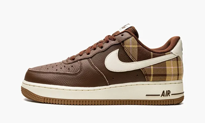 Кроссовки Air Force 1 Low «Plaid» коричневый