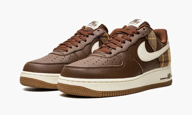 Кроссовки Air Force 1 Low «Plaid» коричневый