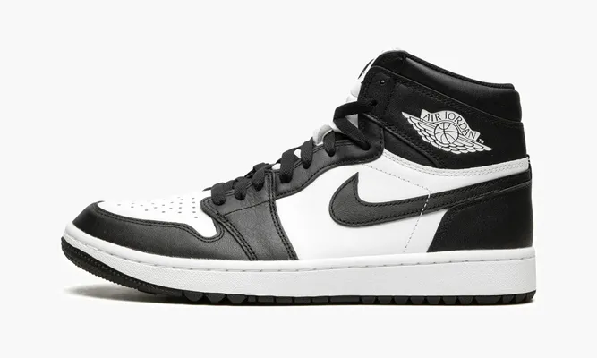 Кроссовки Air Jordan 1 High Golf «Black / White - Panda» черный