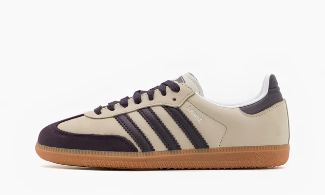 Кроссовки Adidas Samba OG WMNS «Putty Grey Black» бежевый