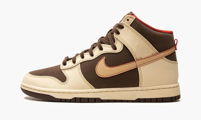 Кроссовки Nike Dunk High «Baroque Brown» коричневый