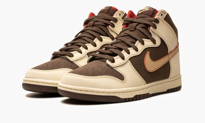 Кроссовки Nike Dunk High «Baroque Brown» коричневый