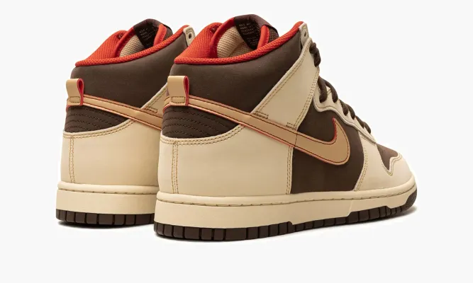 Кроссовки Nike Dunk High «Baroque Brown» коричневый