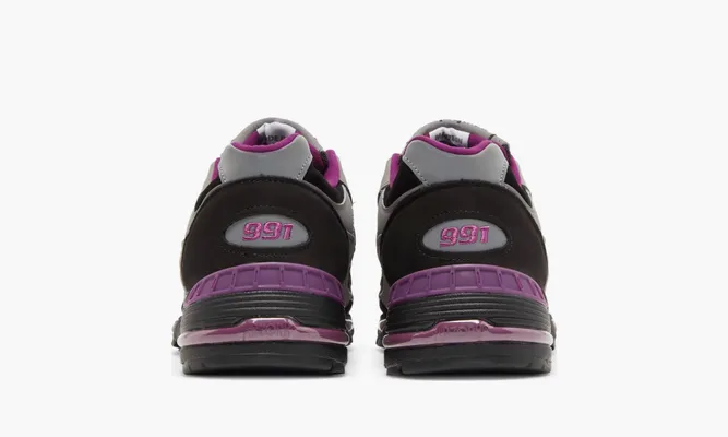 Кроссовки Stray Rats x New Balance 991 Made in England «Black Purple» фиолетовый