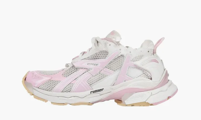 Кроссовки Balenciaga Runner «Pink White» розовый
