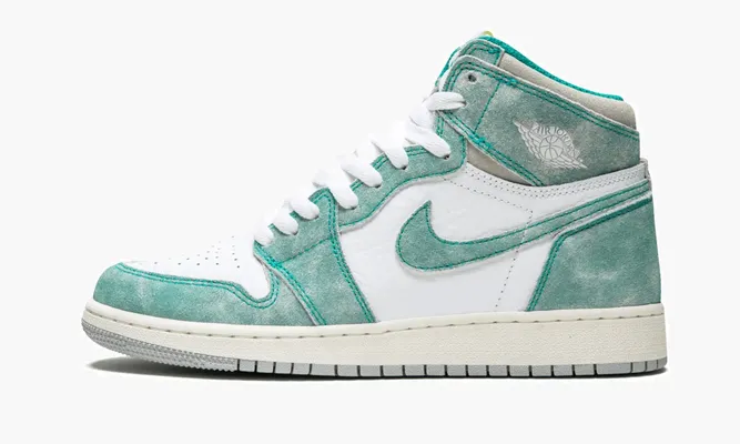 Кроссовки Air Jordan 1 Retro High OG GS «Turbo Green» зеленый