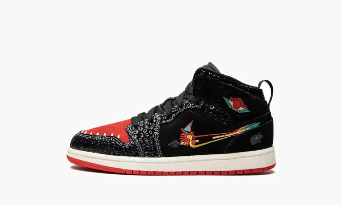 Кроссовки Air Jordan 1 Mid SE «Siempre Familia» черный