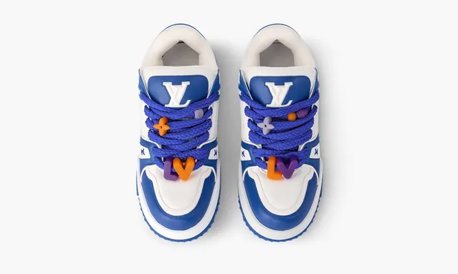Кроссовки Louis Vuitton Trainer Maxi «Blue» синий