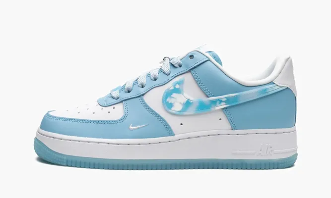 Кроссовки Air Force 1 '07 LX MNS WMNS «Nail Art White Blue» lightBlue,белый