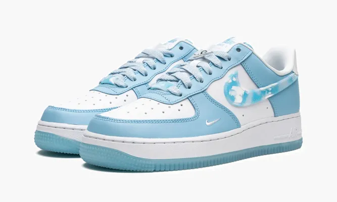Кроссовки Air Force 1 '07 LX MNS WMNS «Nail Art White Blue» lightBlue,белый