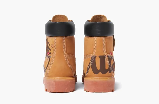 Обувь Supreme & Timberland 6 Inch Premium Waterproof Boot «Big Logo - Wheat» коричневый